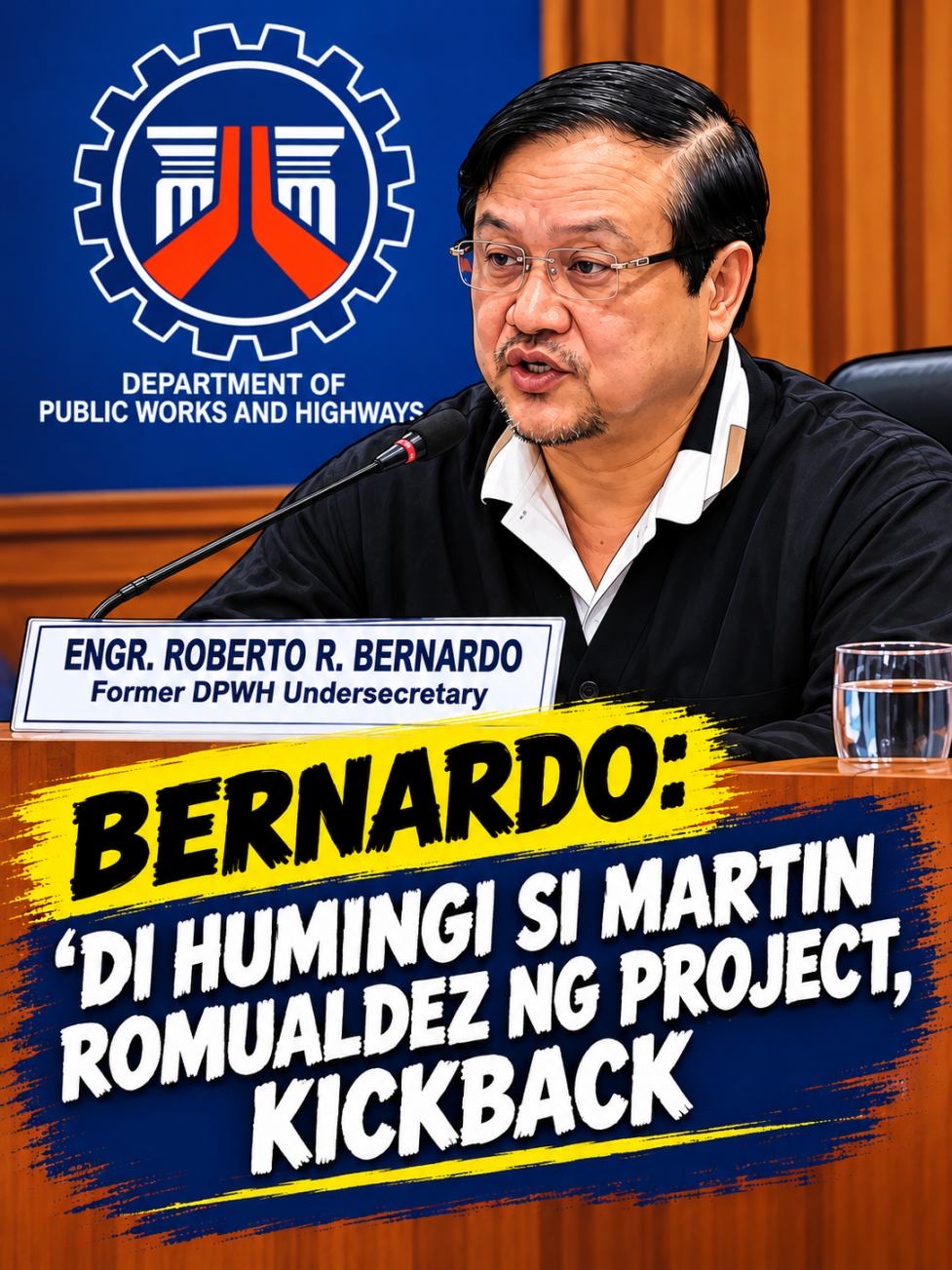 ROMUALDEZ, ‘DI HUMINGI NG DPWH PROJECT, KICKBACK— BERNARDO