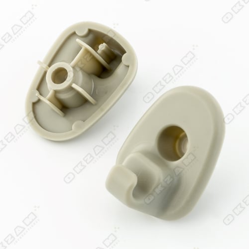 2x Sonnenblendenhalter Sonnenblende Halterung Halteclip Braun für MERCEDES-BENZ