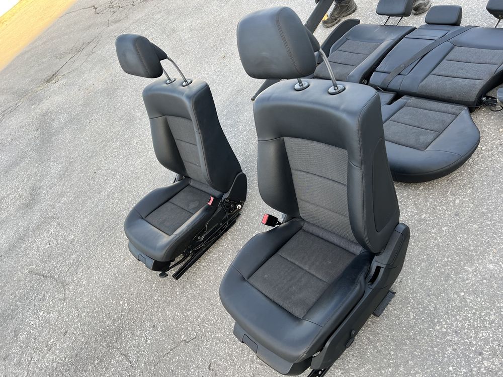 Salon Complet Cuir Noir Mercedes W212