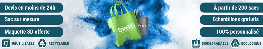 Sacs publicitaires Btobag bannière