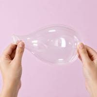 Take the uninflated bubble balloon.