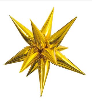 Explosion star foil balloon 22" | Starburst balloon set