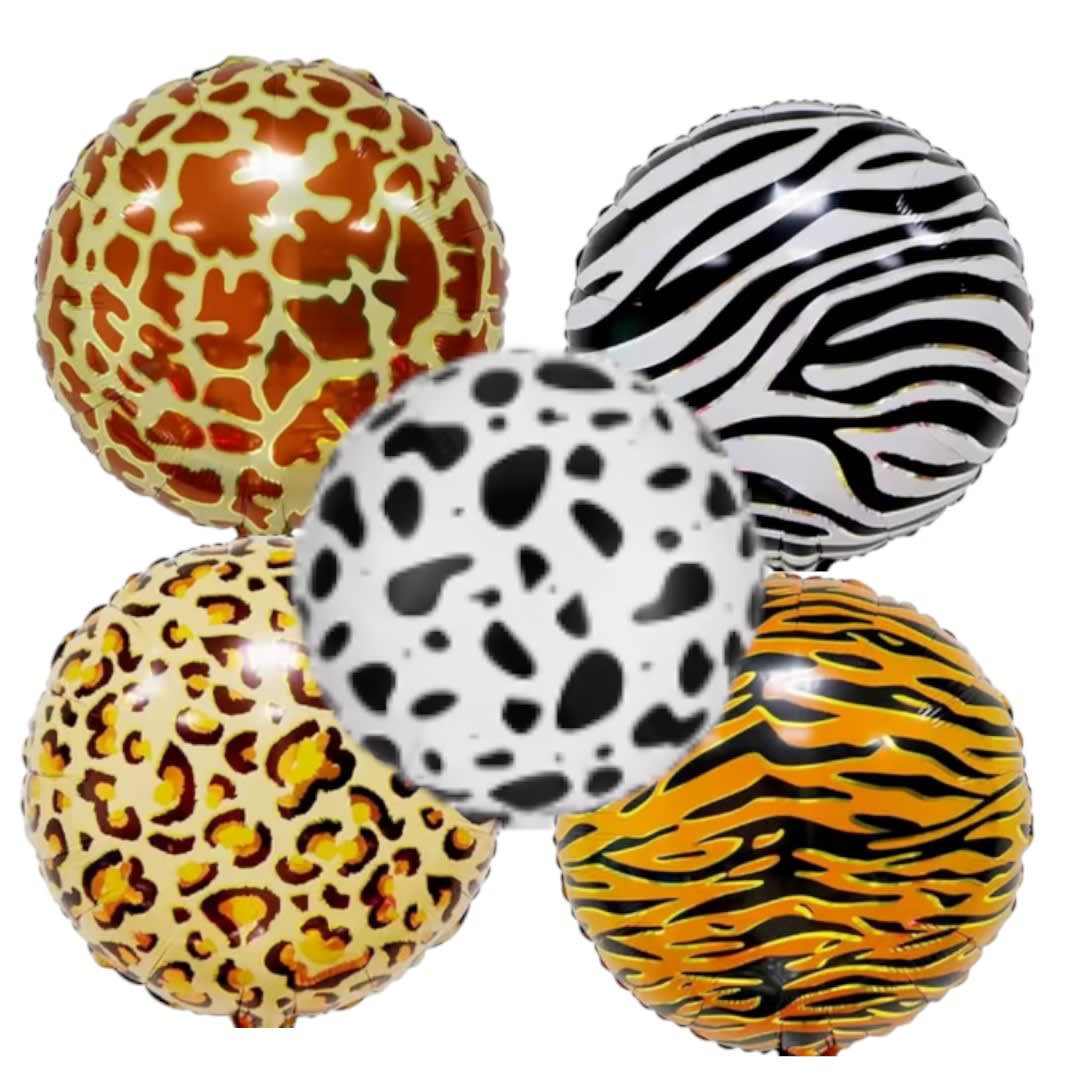 Jungle Safari, Animal theme foil balloon 18"
