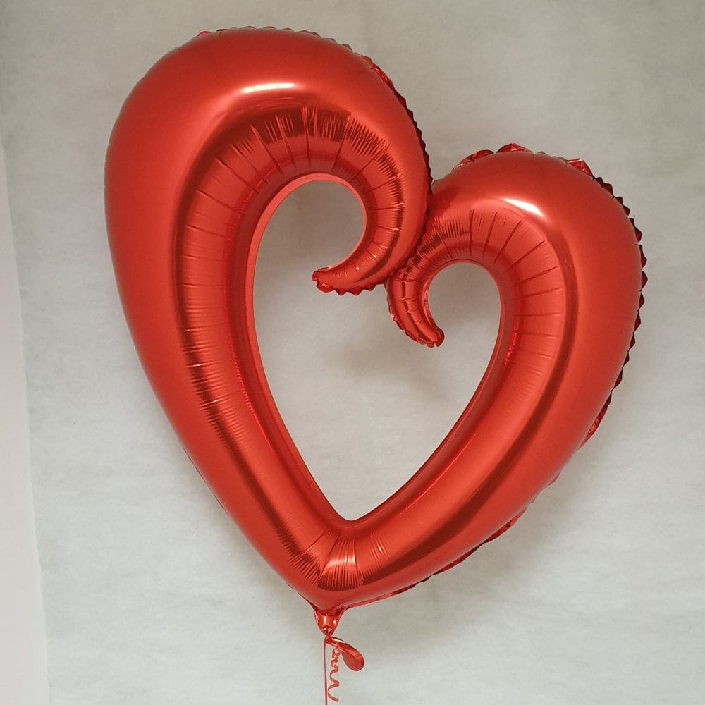 Big heart shape balloon 40"(100cm) | Giant foil heart 1pc