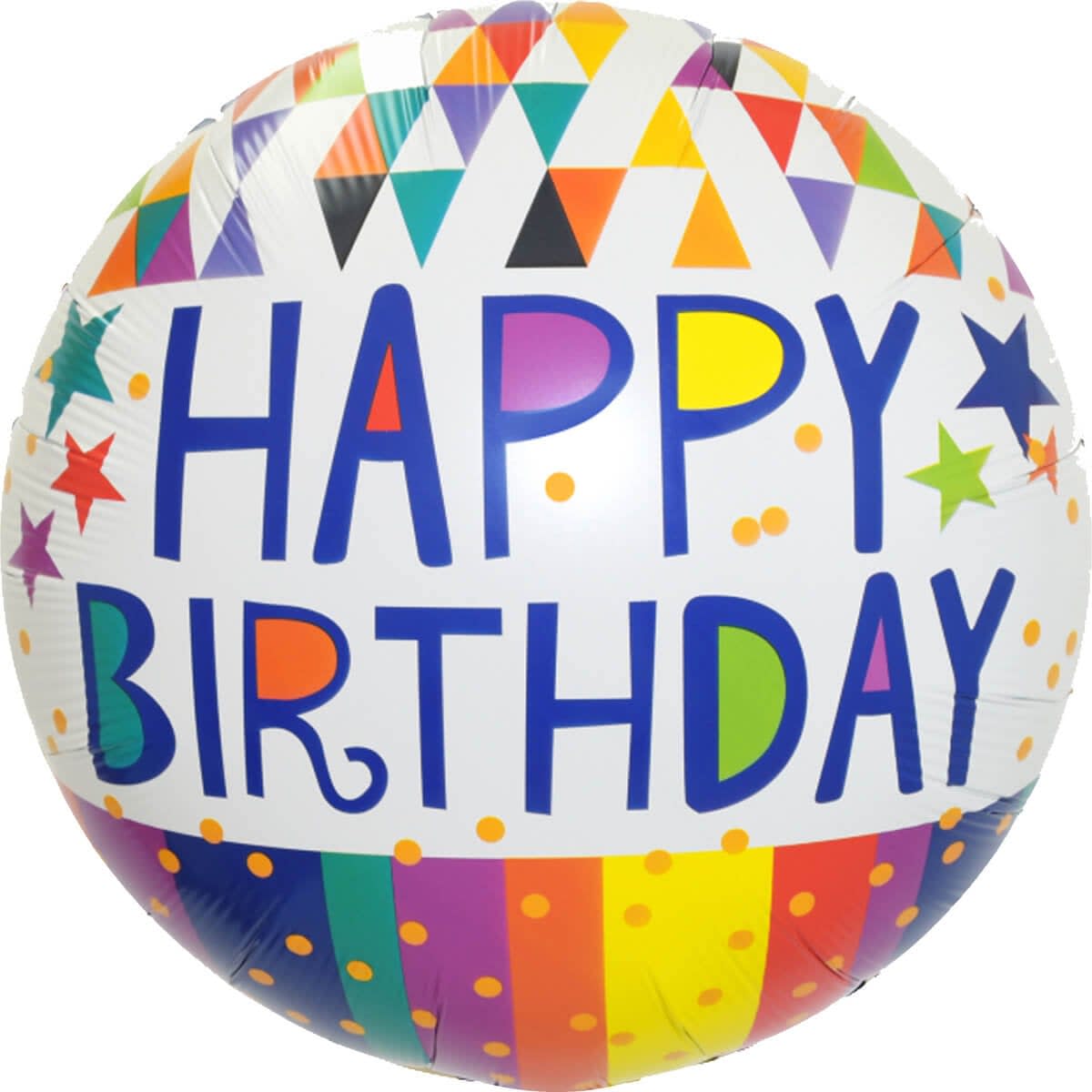 18" Happy birthday printed balloon 