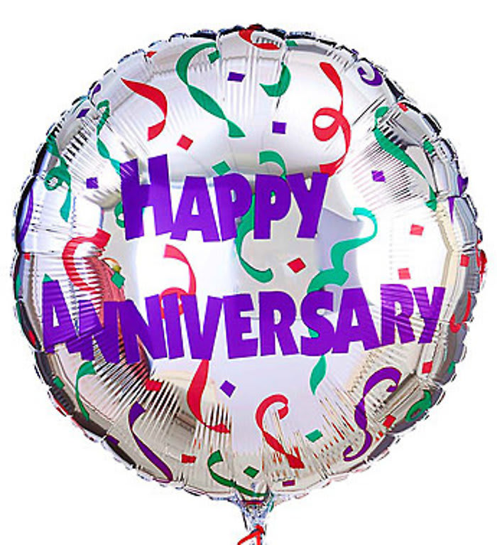 Happy Anniversary foil balloon 18"