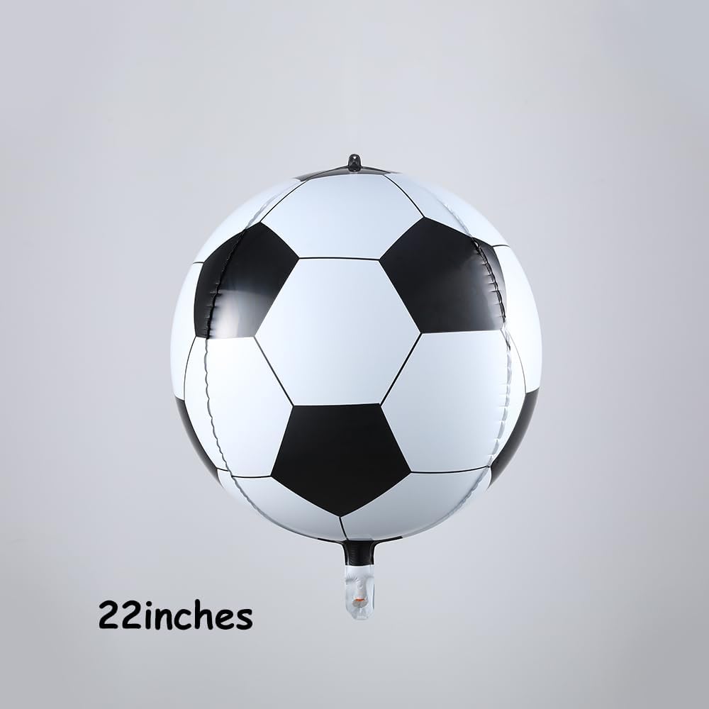 22" Soccer foil Round 4D/ORBZ spherical football design 1pc