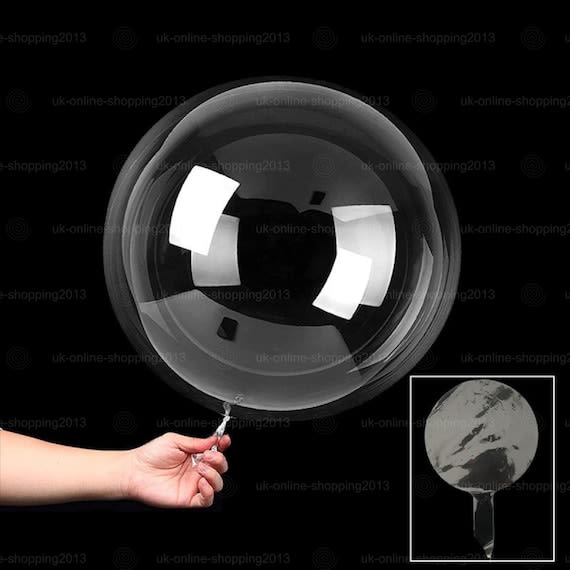 10" Bobbo balloon | Bubble balloon | Transparent super stretchy combo pack of 5pcs photo 4
