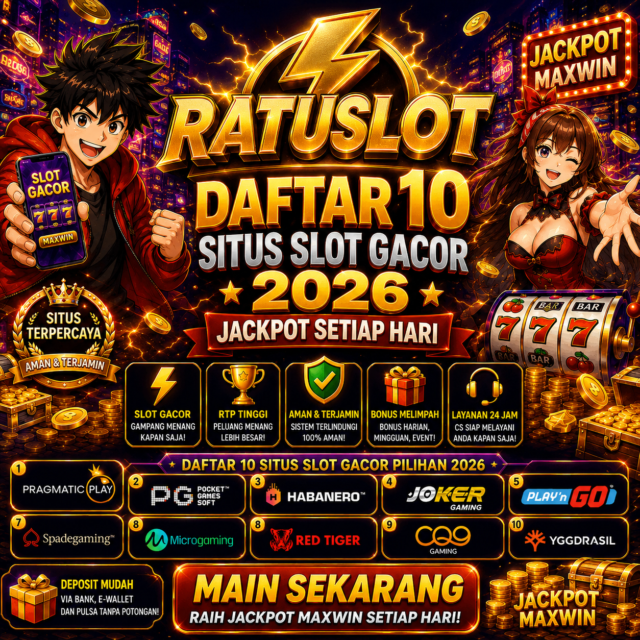 RATUSLOT: Slot Gacor Online 24 Jam Gampang Menang JP Besar | Slot88 & Slot Gacor Hari Ini