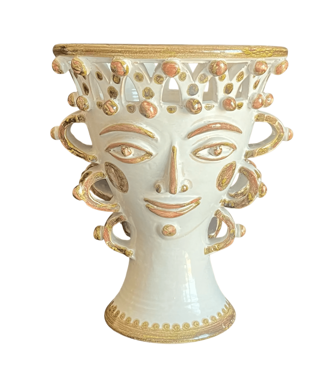 Costanza Vase - Sicilian Ceramic Head
