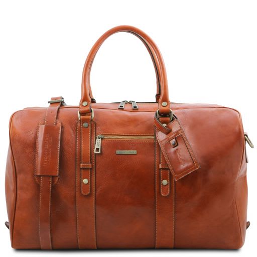 Tuscany Leather TL Voyager - Leather travel bag with front pocket (TL142140)