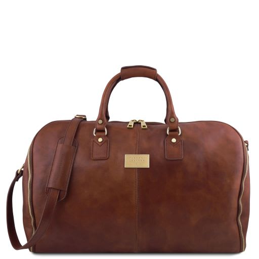 Tuscany Leather Antigua - Travel leather duffle/Garment bag (TL142341)