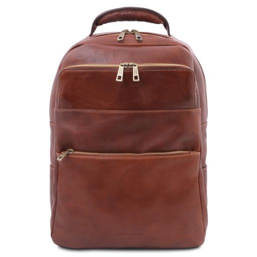 Tuscany Leather Melbourne - Leather laptop backpack (TL142205)