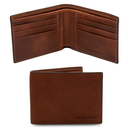 Tuscany Leather Exclusive 2 fold leather wallet for men (TL142553)
