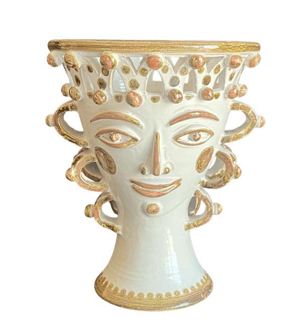 Costanza Vase - Sicilian Ceramic Head