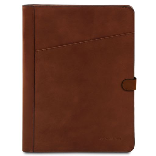Tuscany Leather Adriano - Leather document case with button closure (TL142636)