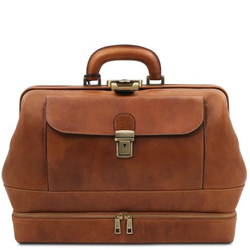 Tuscany Leather Giotto - Exclusive double-bottom leather doctor bag (TL142344)