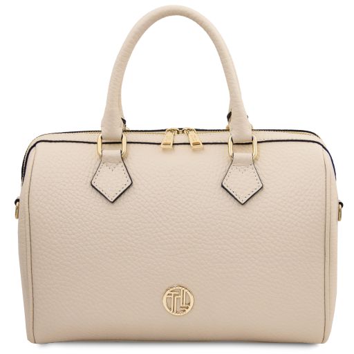 Barrique - Leather duffle bag - Beige