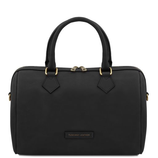 Barrique - Leather duffle bag - Black
