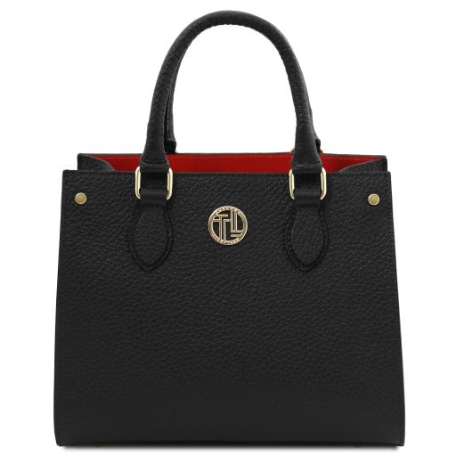 Dama - Leather handbag - Black