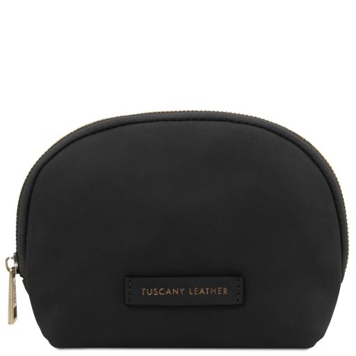 Vera - Leather toiletry case - Black