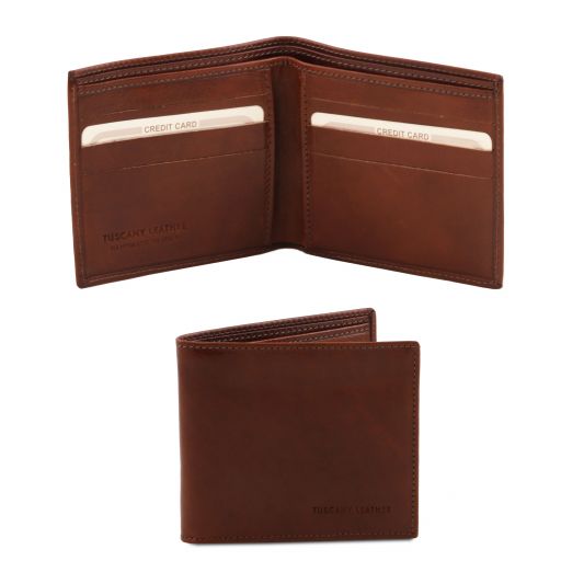 Tuscany Leather Exclusive 2 fold leather wallet for men (TL140797)