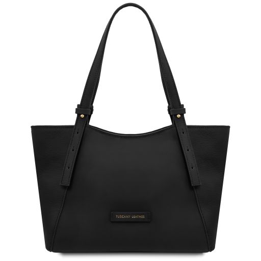 Libra - Leather shoulder bag - Black