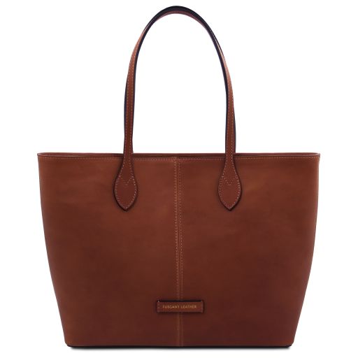 Essenza - Leather shoulder bag - Brown