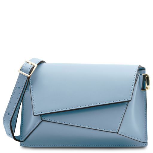 TL Bag - Leather shoulder bag - Azure