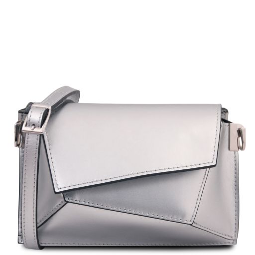 Tuscany Leather TL Bag - Metallic leather shoulder bag (TL142618)