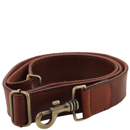 Adjustable briefcases leather shoulder strap - Brown