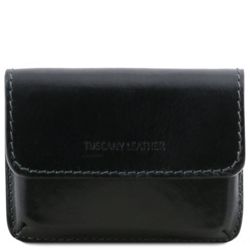 Exclusive leather business cards holder - Black