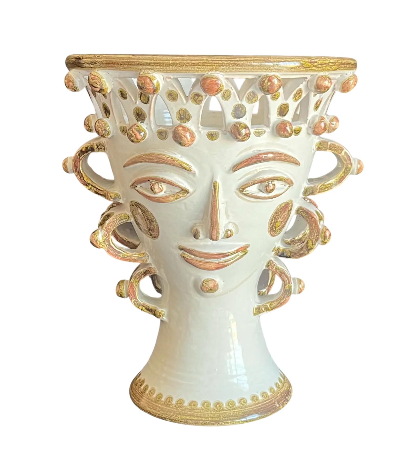 Costanza Vase - Sicilian Ceramic Head