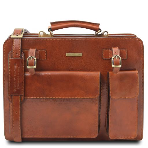 Tuscany Leather Venezia - Leather briefcase 2 compartments (TL141268)