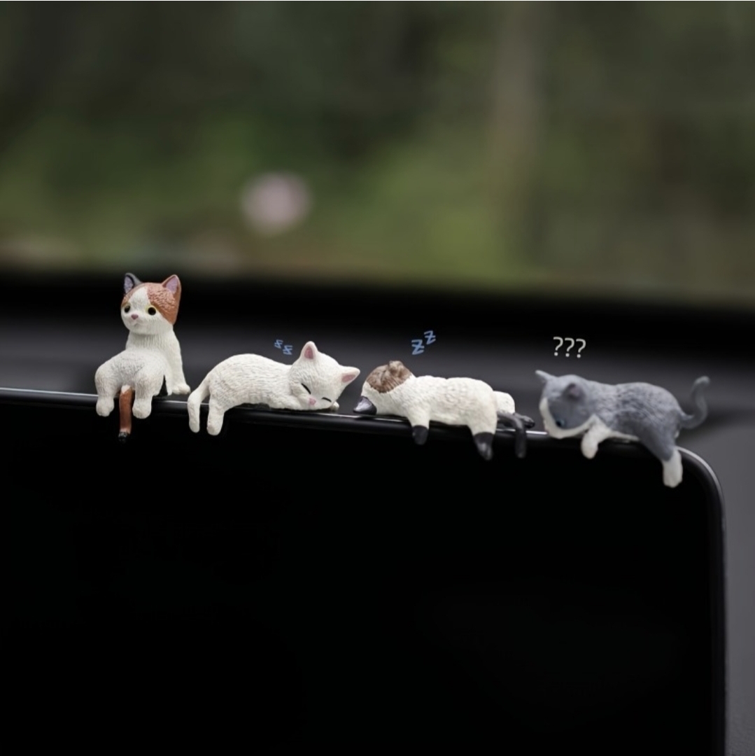 차량용 데코 고양이 피규어