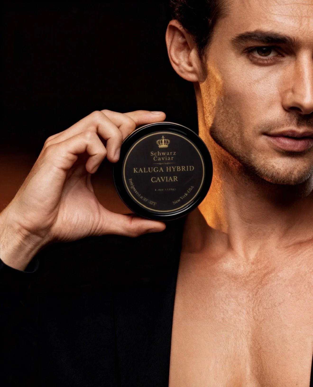 French Elegance: Caviar on Blini with Crème Fraîche