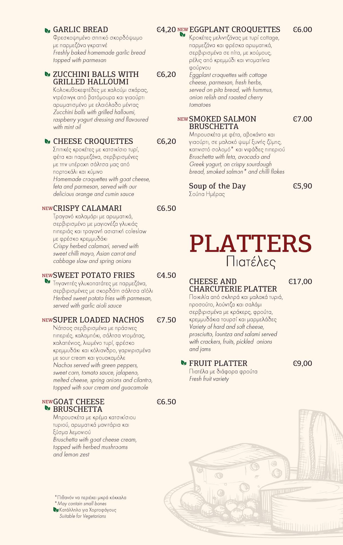 Sitio Cafe, Nicosia, Nicosia, Cyprus Food Menu Κατάλογος Wolf