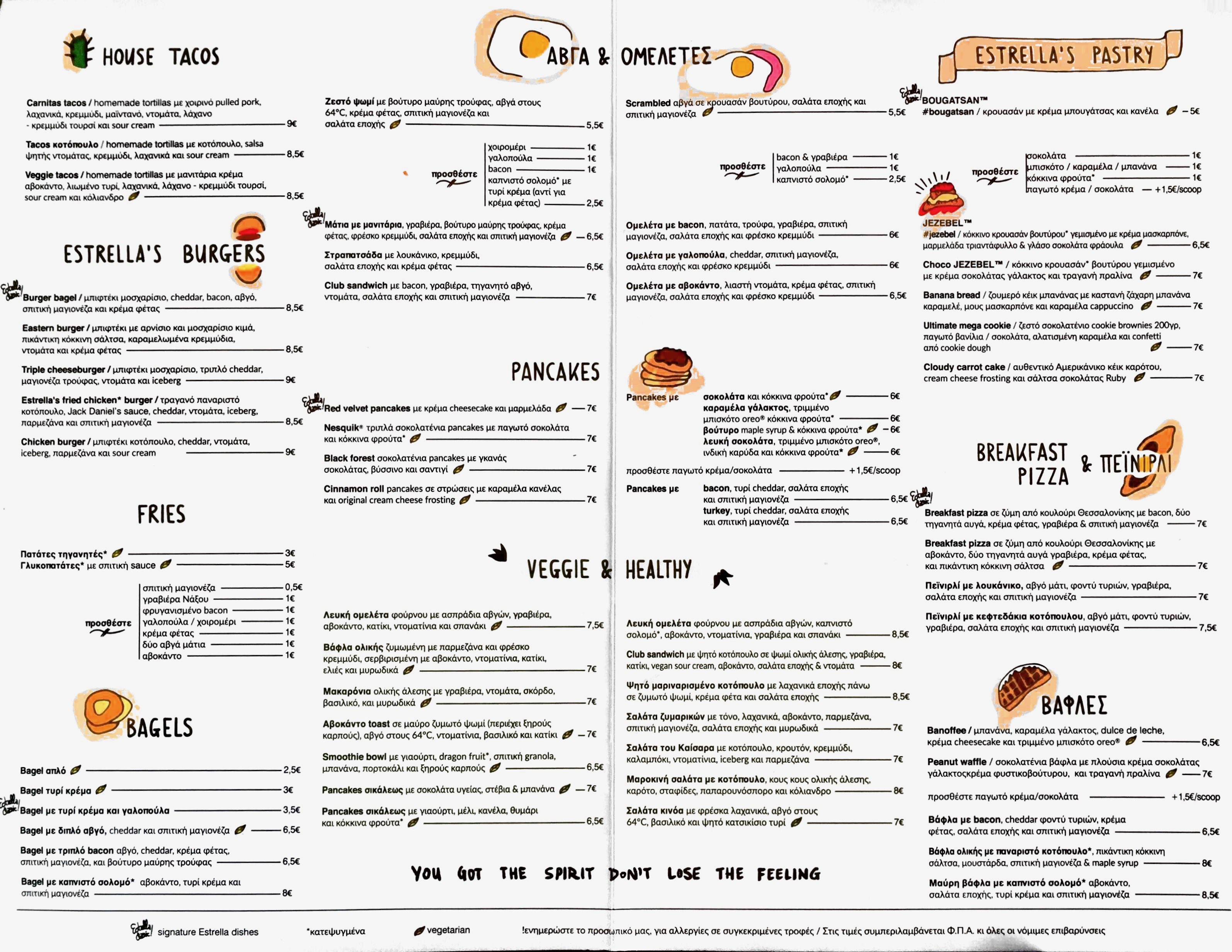 Estrella Limassol, Lemesos, Limassol, Cyprus Menu Wolf