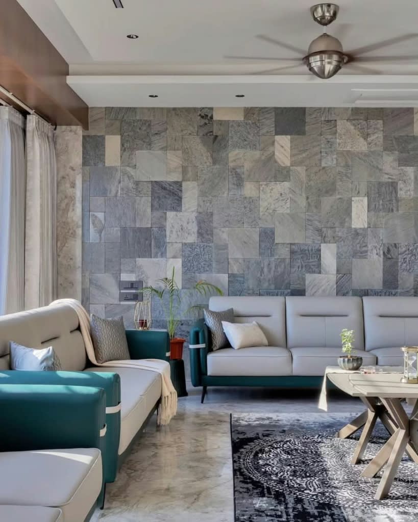 Emerald Accent Modular Lounge & Slate Wall