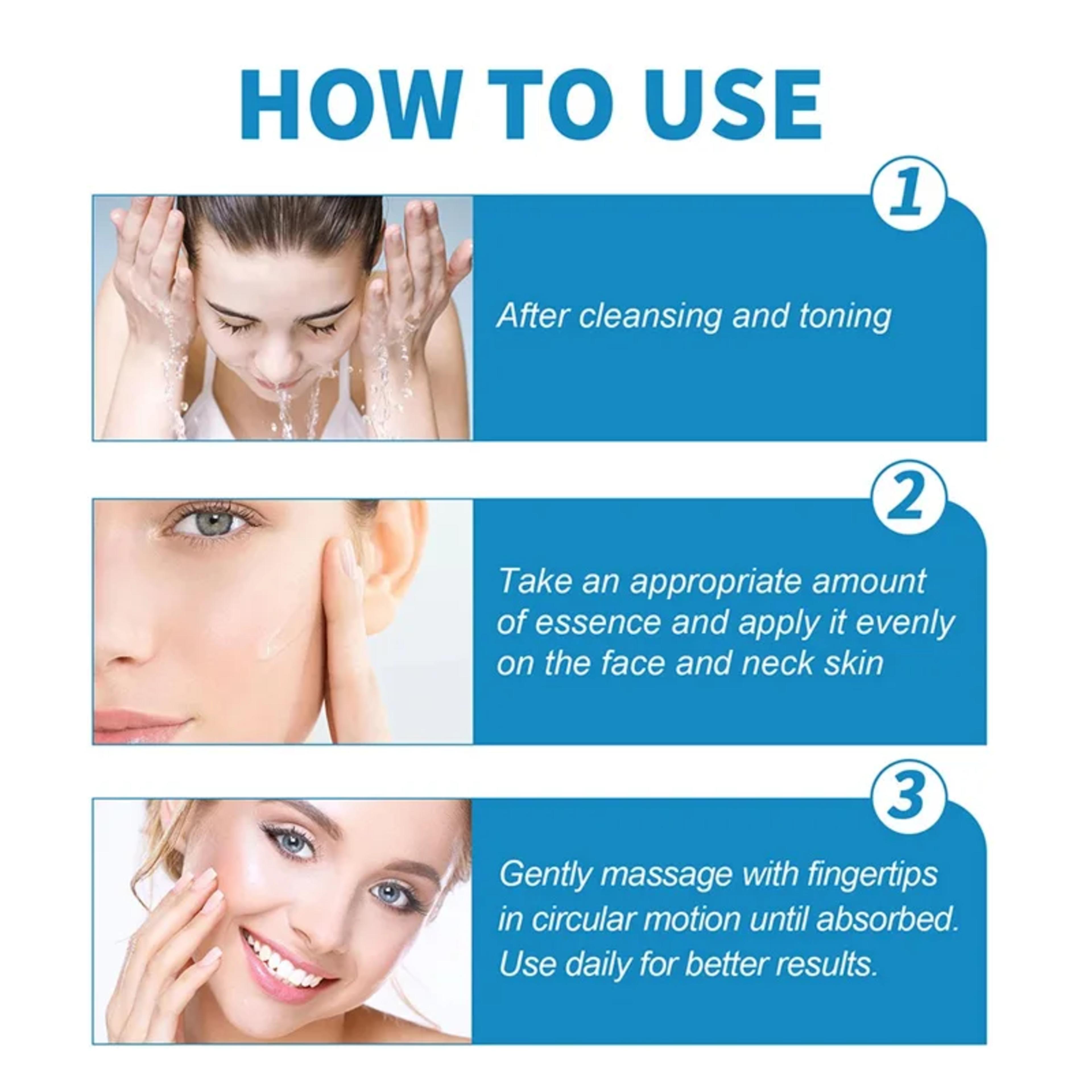 B5 Hyaluronic Acid Serum Facial Anti A-ging W-rinkle Lift Firming Fine Lines Lightening Dark Circle Skin Brightening Hyalu Serum view 3