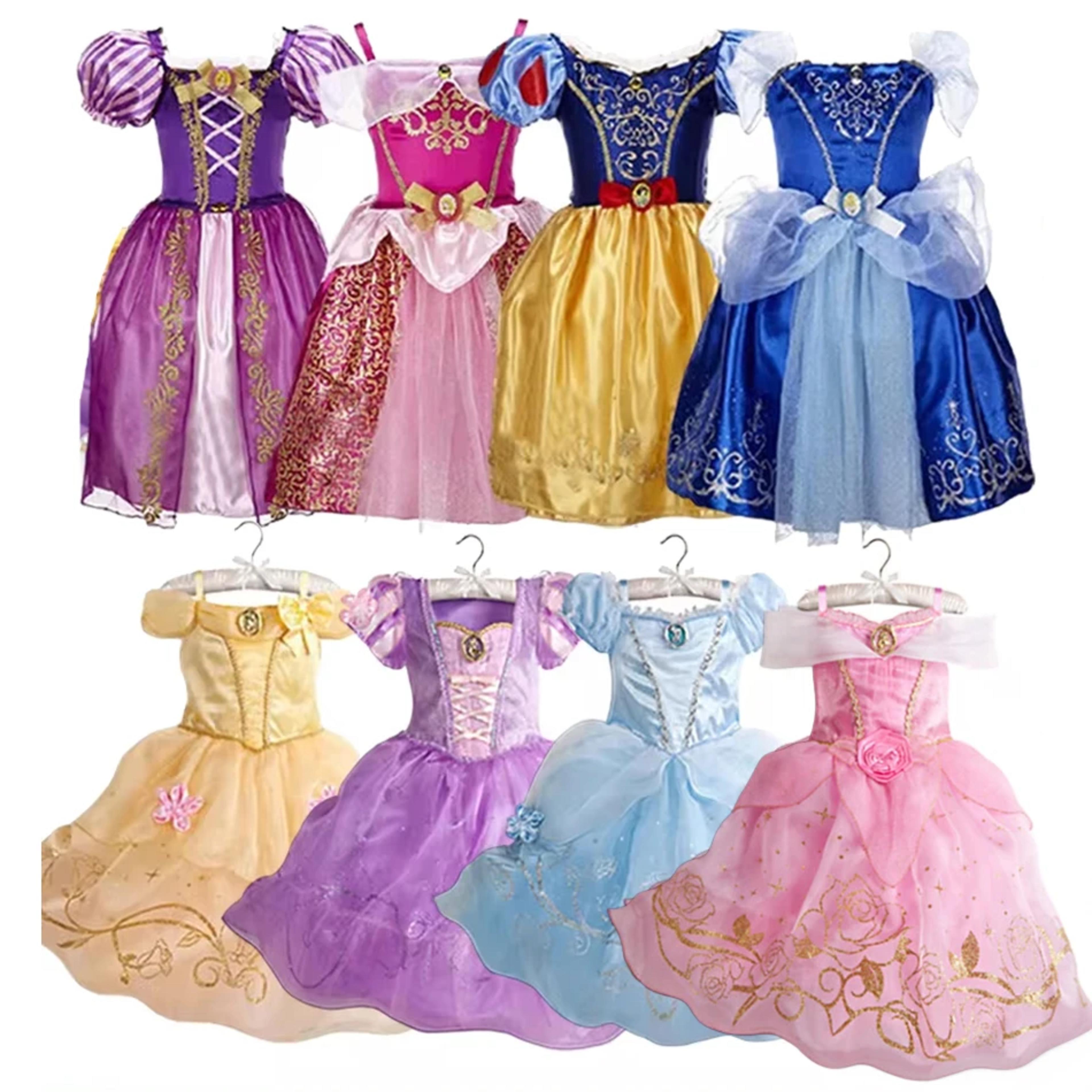 baby Dress Princess Costume Party Fancy Flower Vestido New 2025 Christmas Birthday Carnival Dress Up Rapunzal Belle Disguise Frock