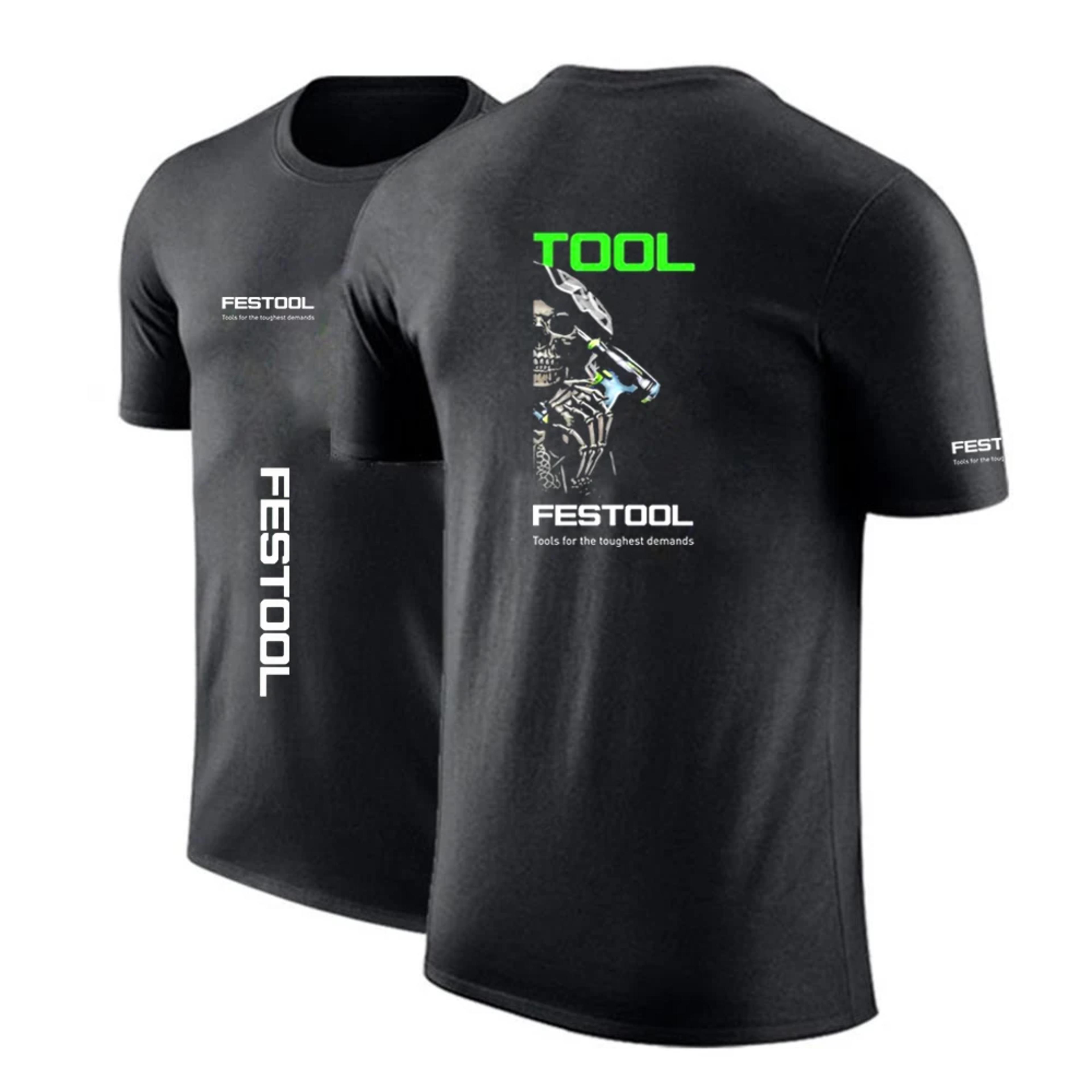 Festool Tools 2024 New Men's Quick Dry Ordinary Thin Short Sleeve Sport T Shirt Fitness Breathable Versatile Sportswears view 3