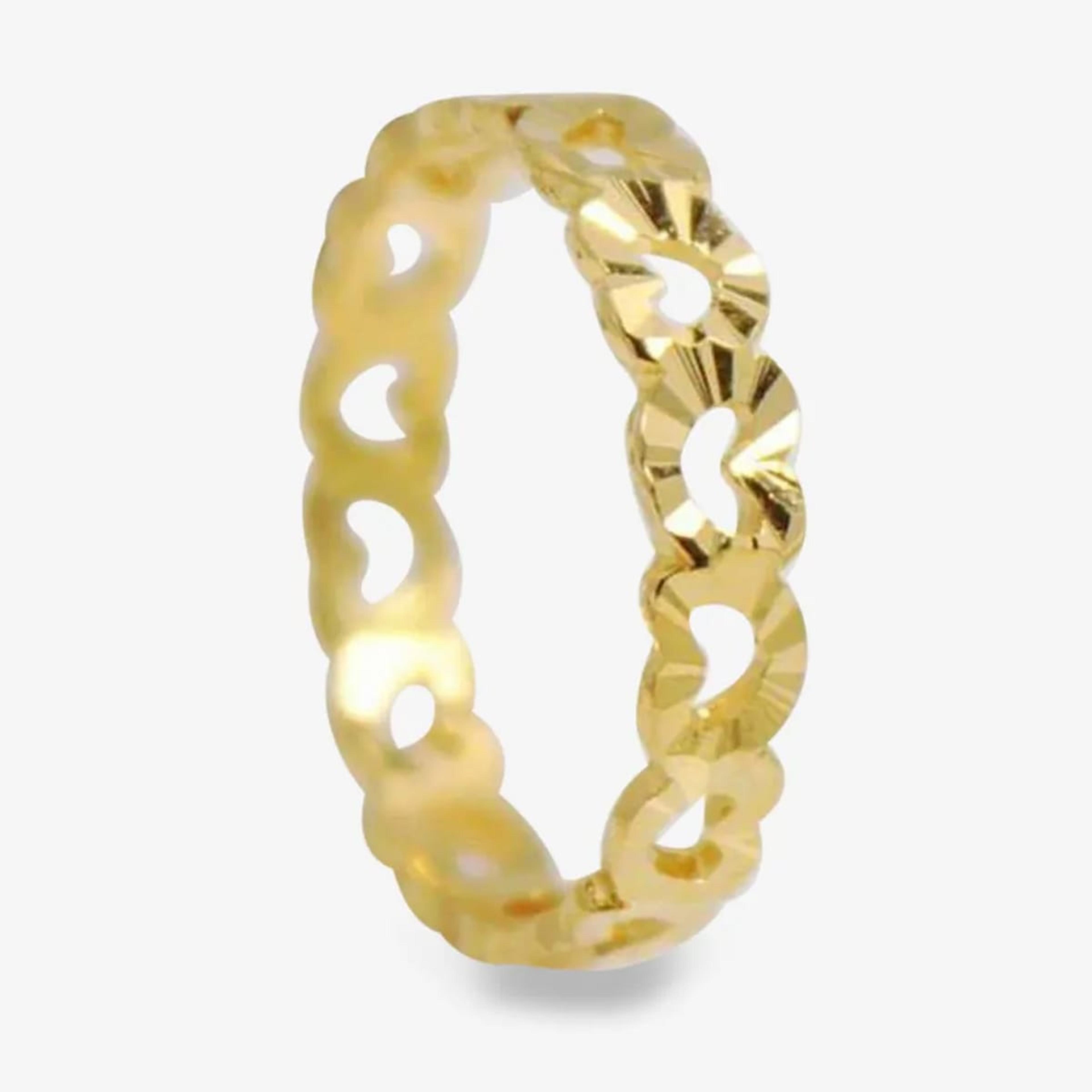Gold Plated Copper Finger Ring For Women