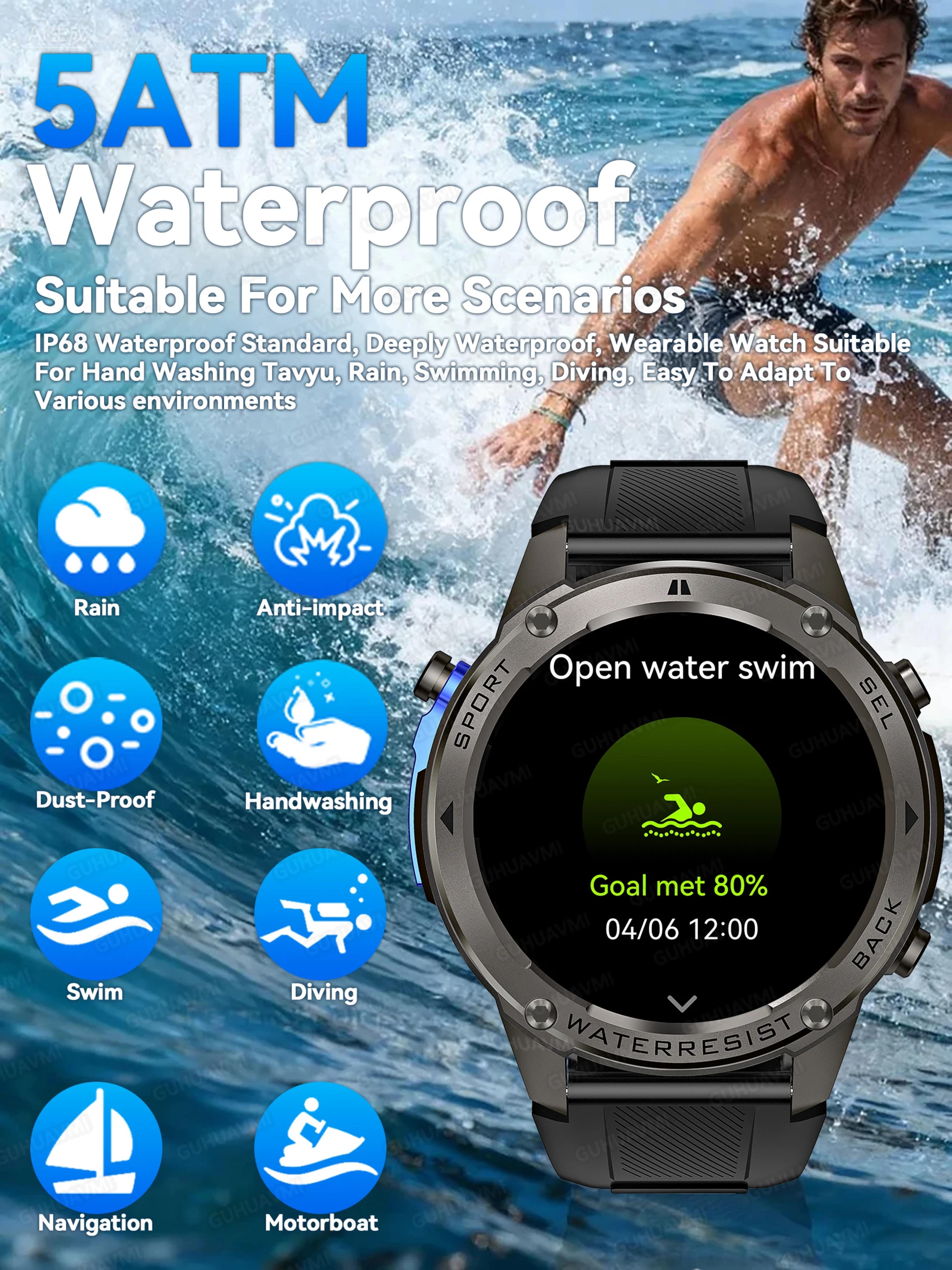 GUHUAVMI 2026 New 1.43 HD Sapphire AMOLED GPS 10ATM Waterproof Barometric Altimeter Compass 60 days Battery Life GPS Smart Watch view 3