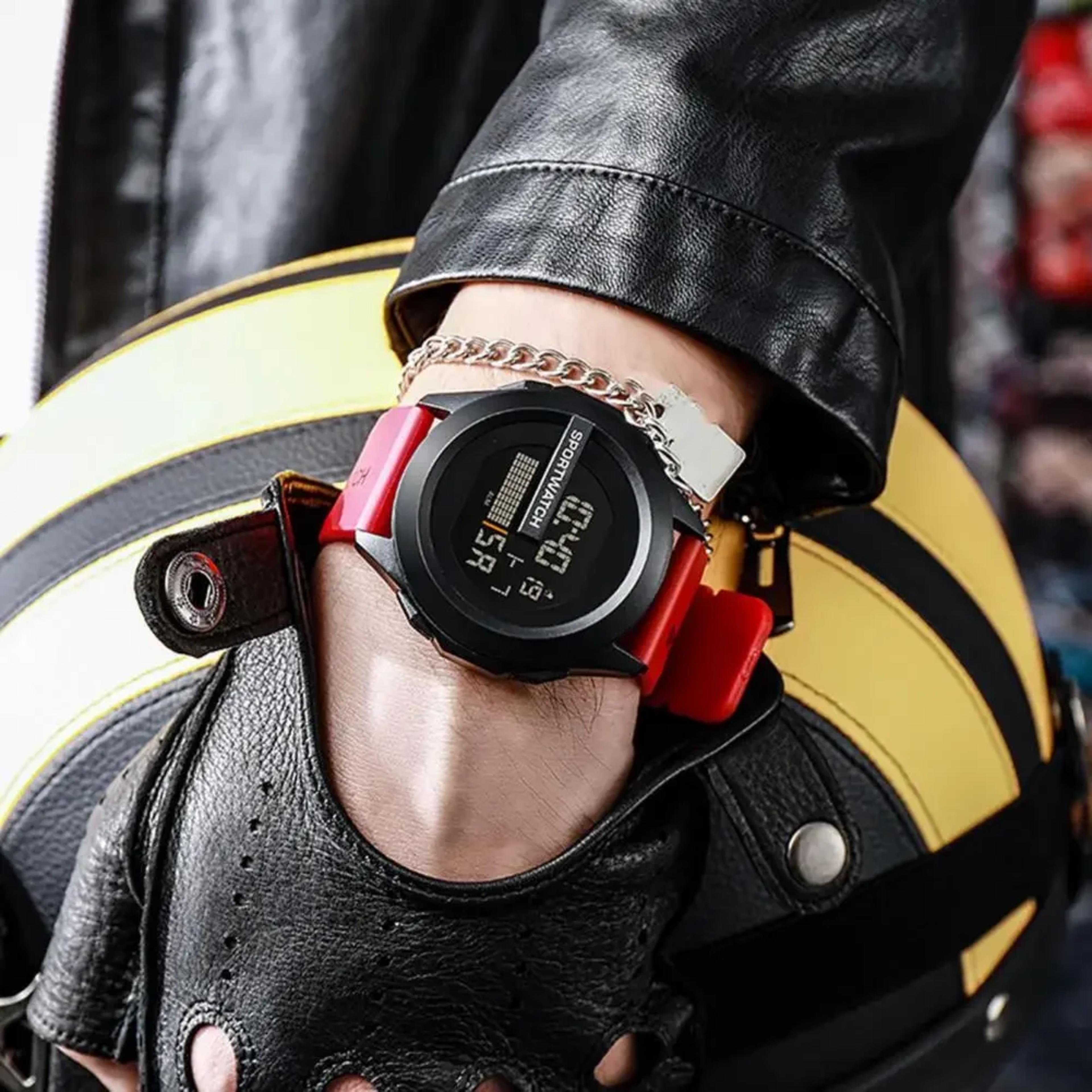 Men's Sports Watches Alarm Clock Multifunction Men LED Digital Watch Waterproof Fitness Sport Electronic Watch for Male Clock view 3