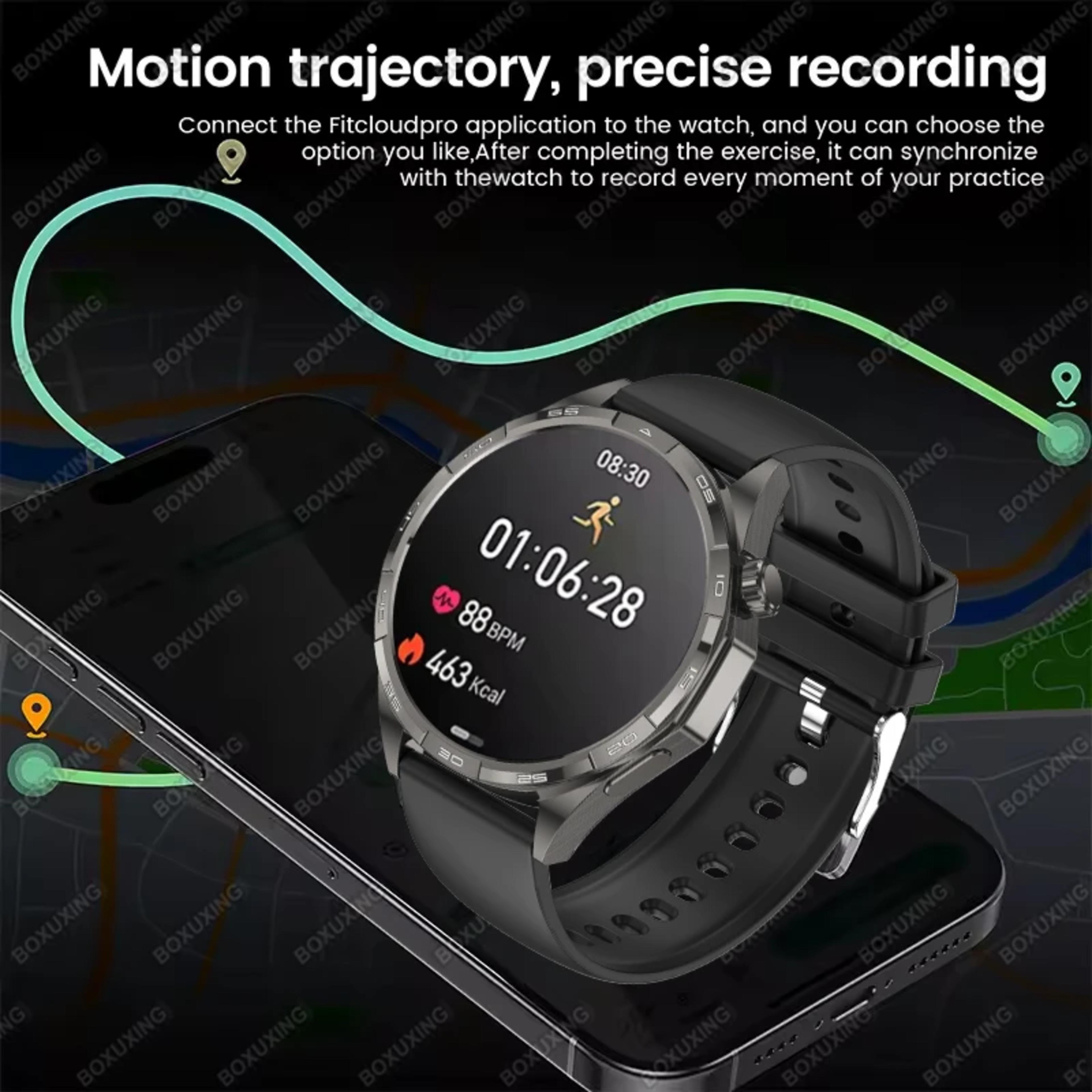 New Watch GT6 Smart Watch Men HD AMOLED Screen GPS Track Always Show Time Heart Rate Bluetooth Call Waterproof Sports Smart watch view 3