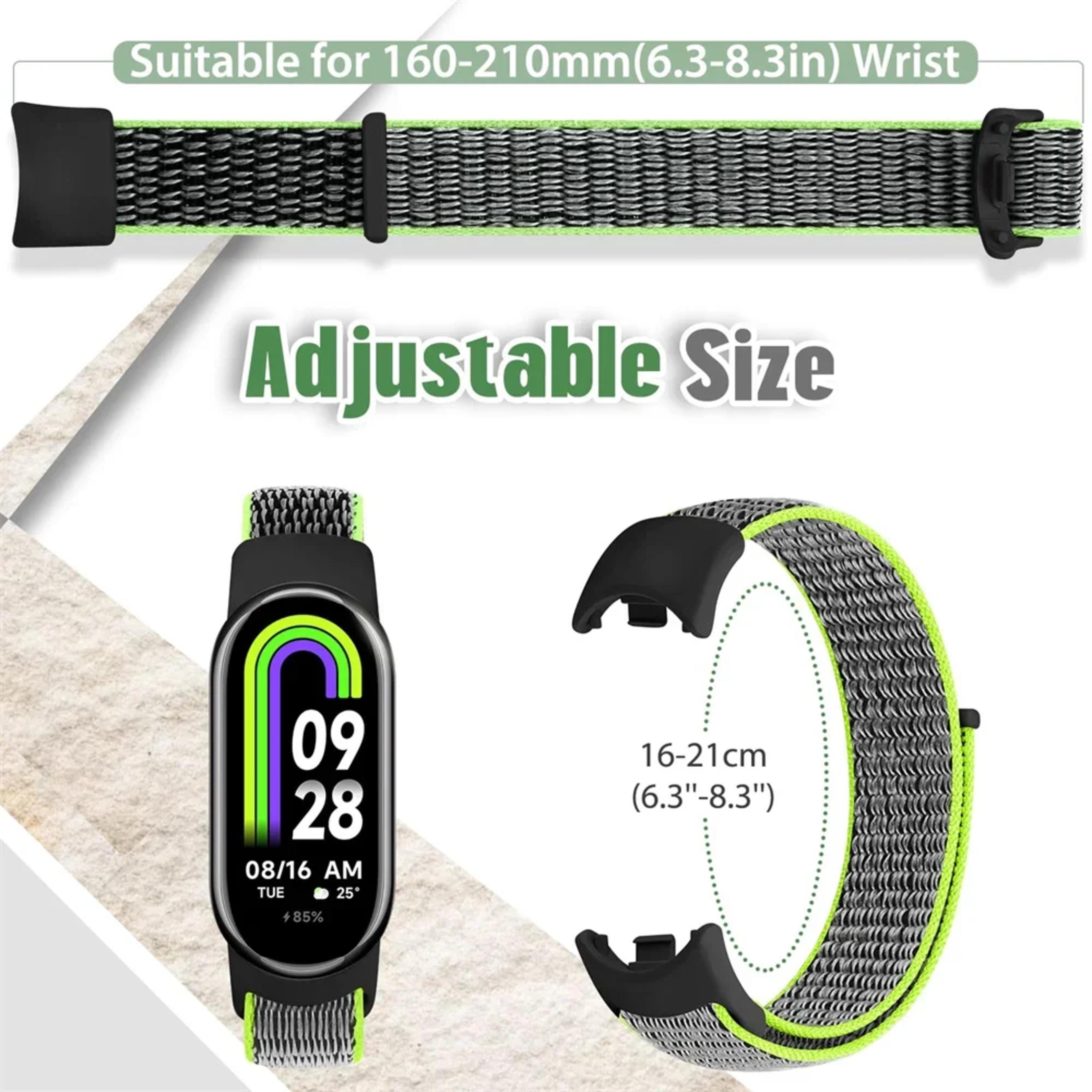 Nylon loop watchband For Xiaomi mi Band 8-9 Sport miband8/9 NFC Correa Replacement Bracelet smart band 8 watch Strap Accessories view 3