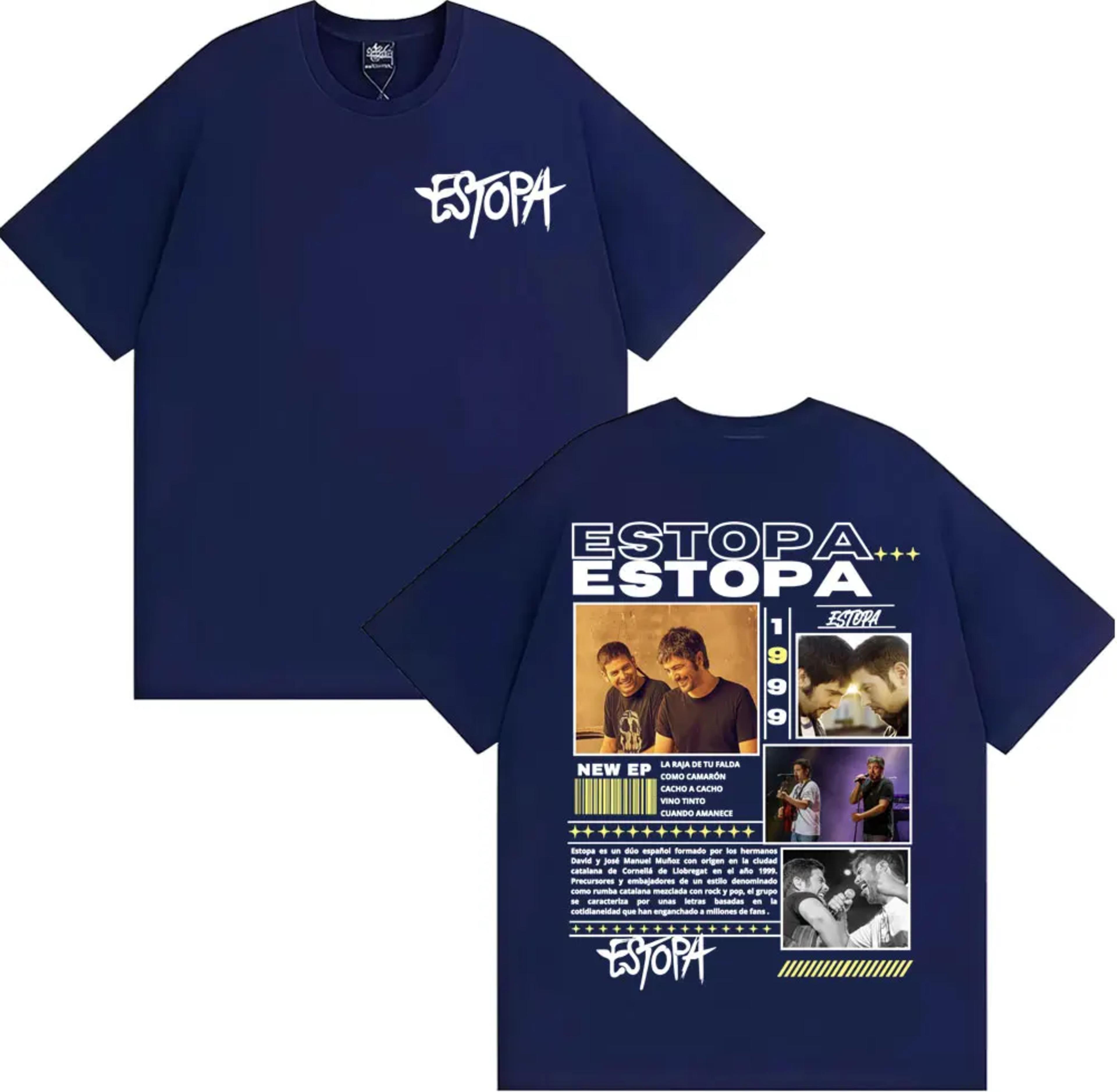 Rapper Estopa 1999 Tour Graphics T-shirts Men Women Fashion Hip Hop High Street T Shirt Summer Tops Oversized T-shirt Streetwear alternate