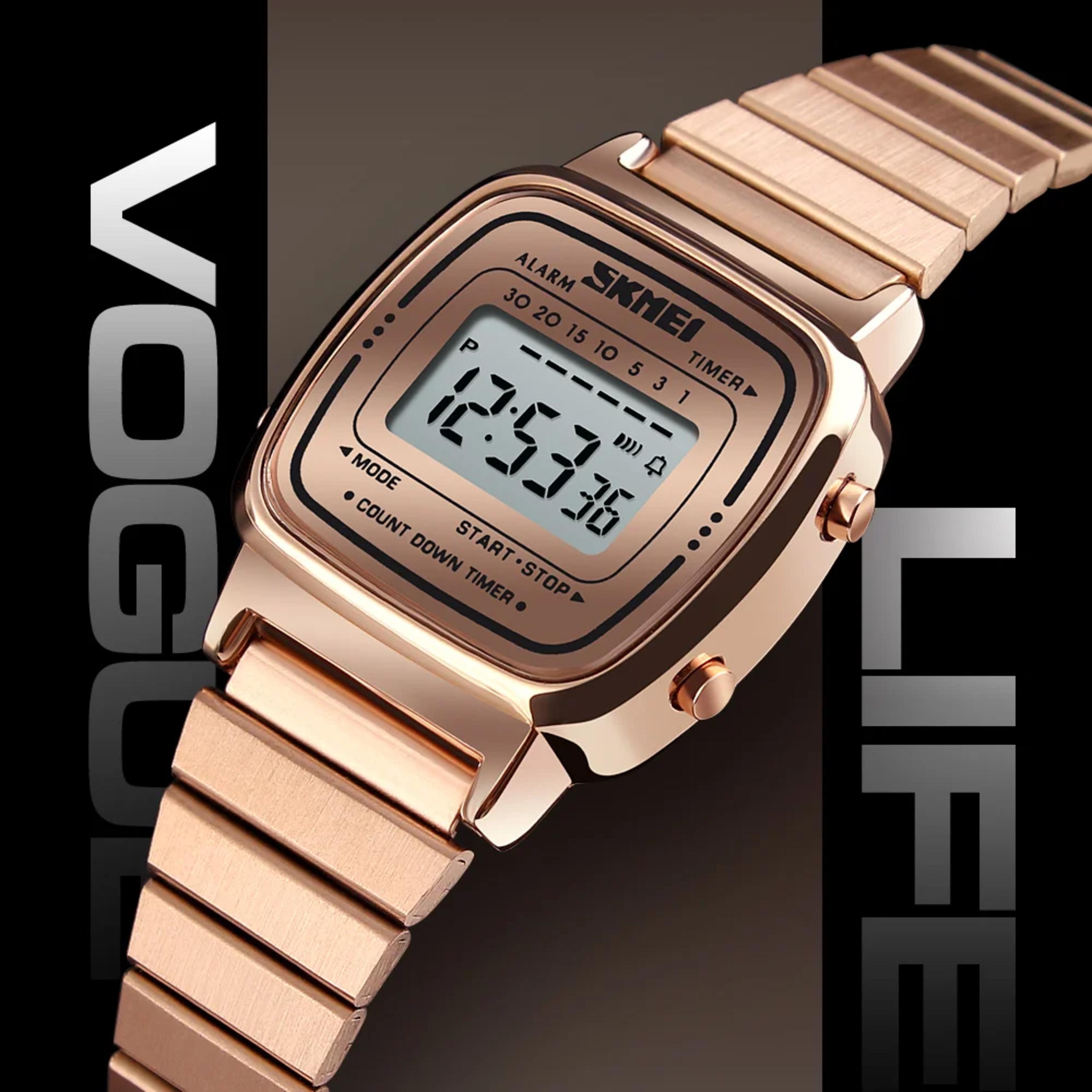SKMEI 1901 Small Dial Digital Watch Relogio Feminino Fashion Sport Watch Women Top brands Luxury 3Bar Waterproof Ladies Watches alternate
