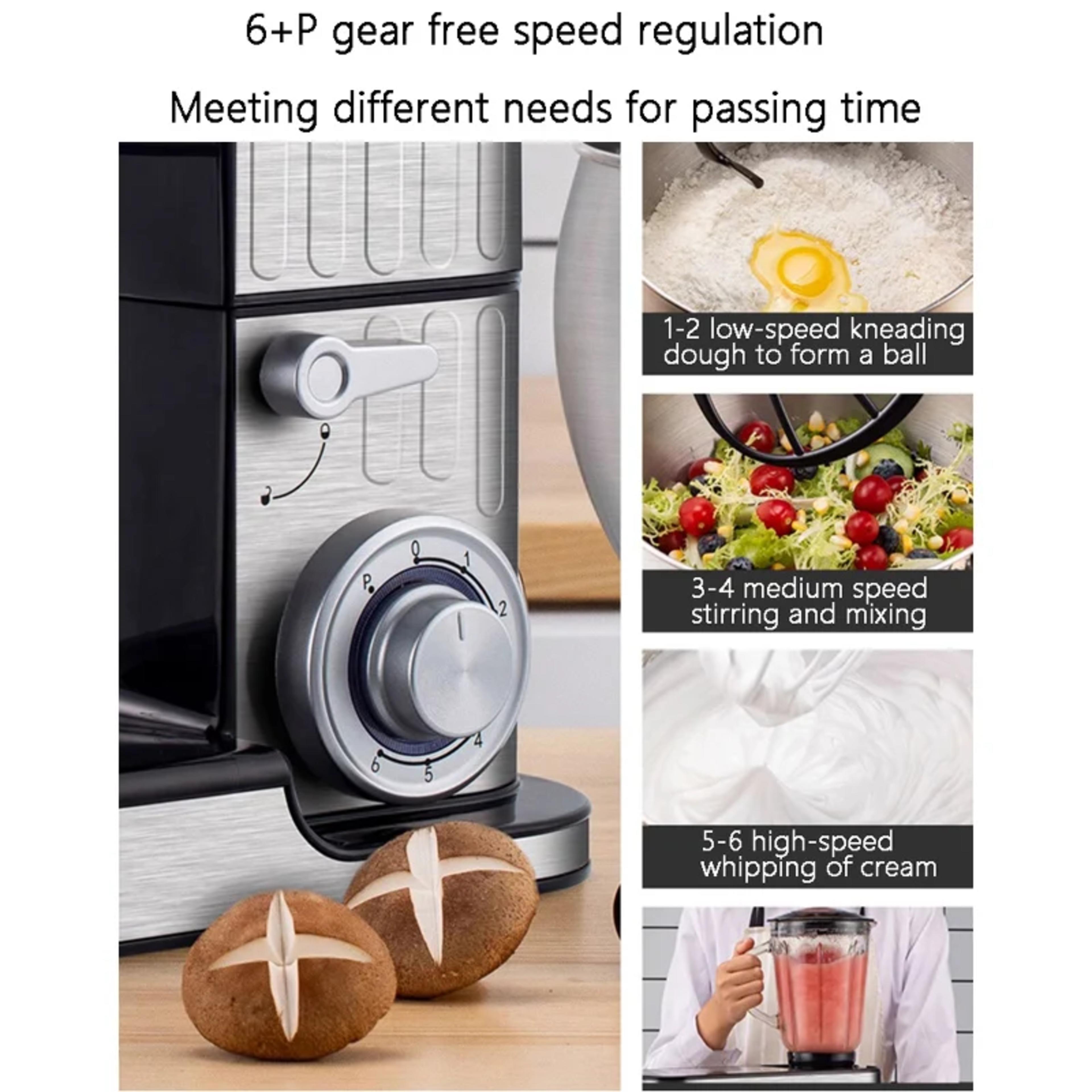 Stand Mixer Multifunctional Electric Kitchen Mixer With 5 Accessories For Most Home Cooks view 3